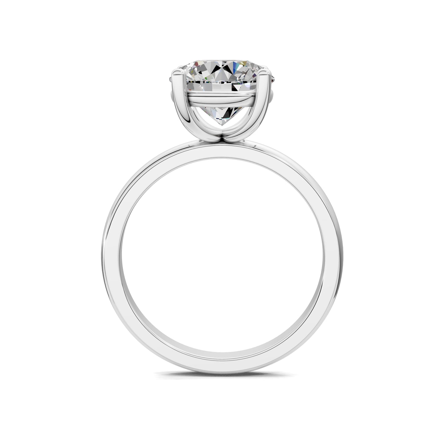 Nicole Classic Solitaire Engagement Ring – 2.5ct Round Lab Grown Diamond