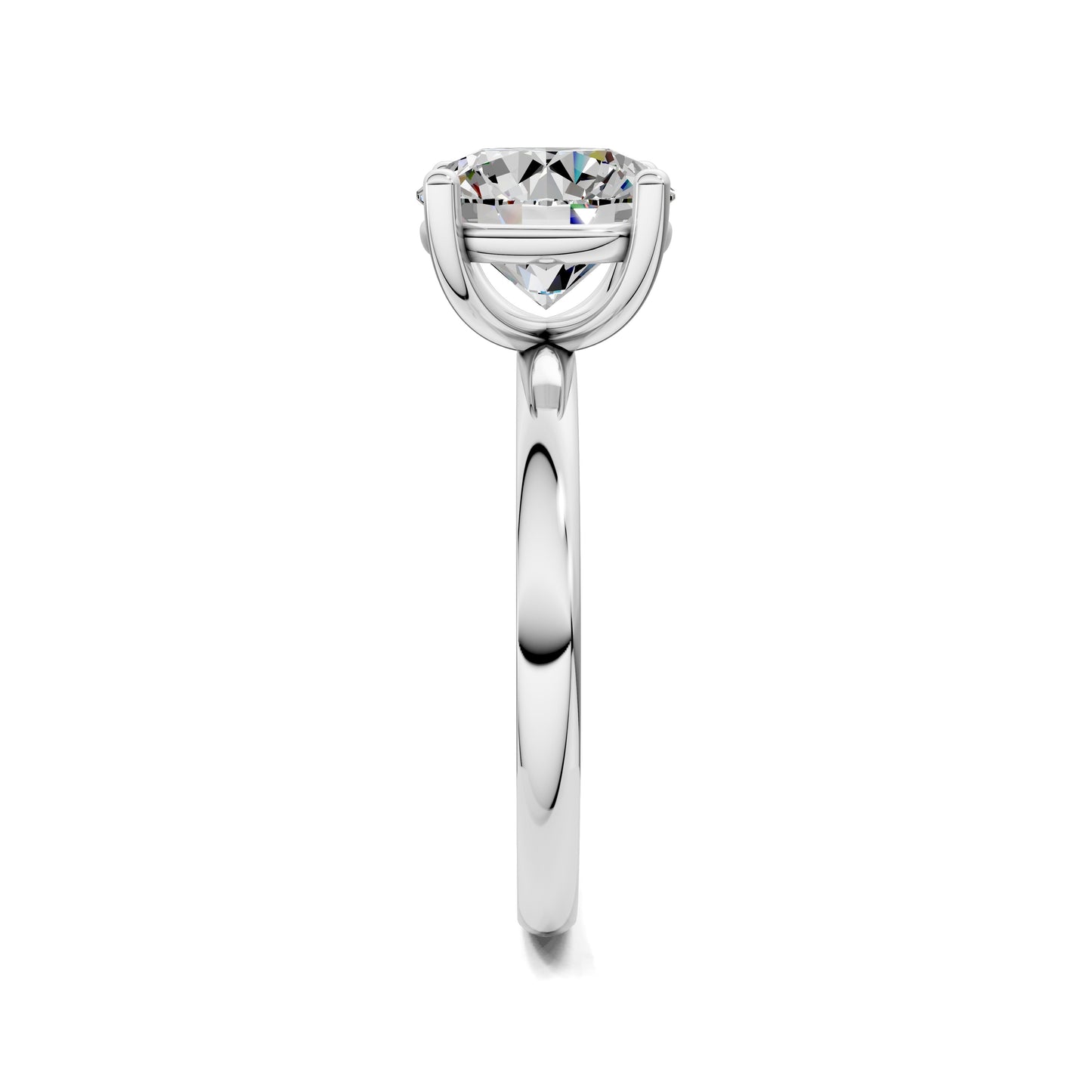 Nicole Classic Solitaire Engagement Ring – 2.5ct Round Lab Grown Diamond