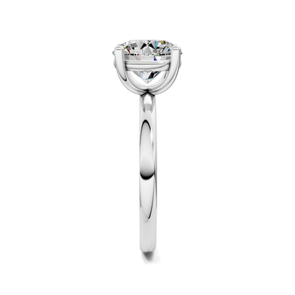 Nicole Classic Solitaire Engagement Ring – 2.5ct Round Lab Grown Diamond