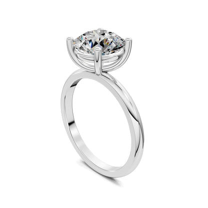 Nicole Classic Solitaire Engagement Ring – 2.5ct Round Lab Grown Diamond