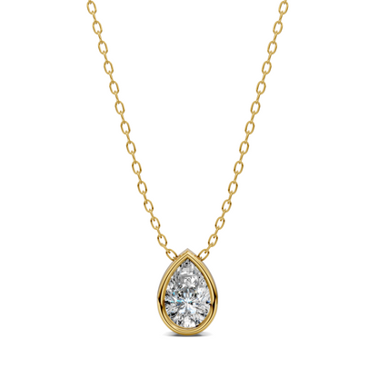 Pear Bezel Pendant