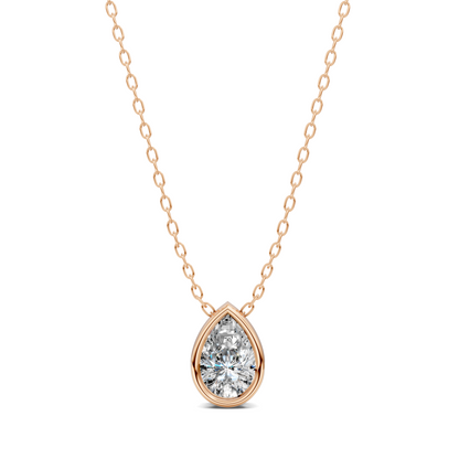 Pear Bezel Pendant