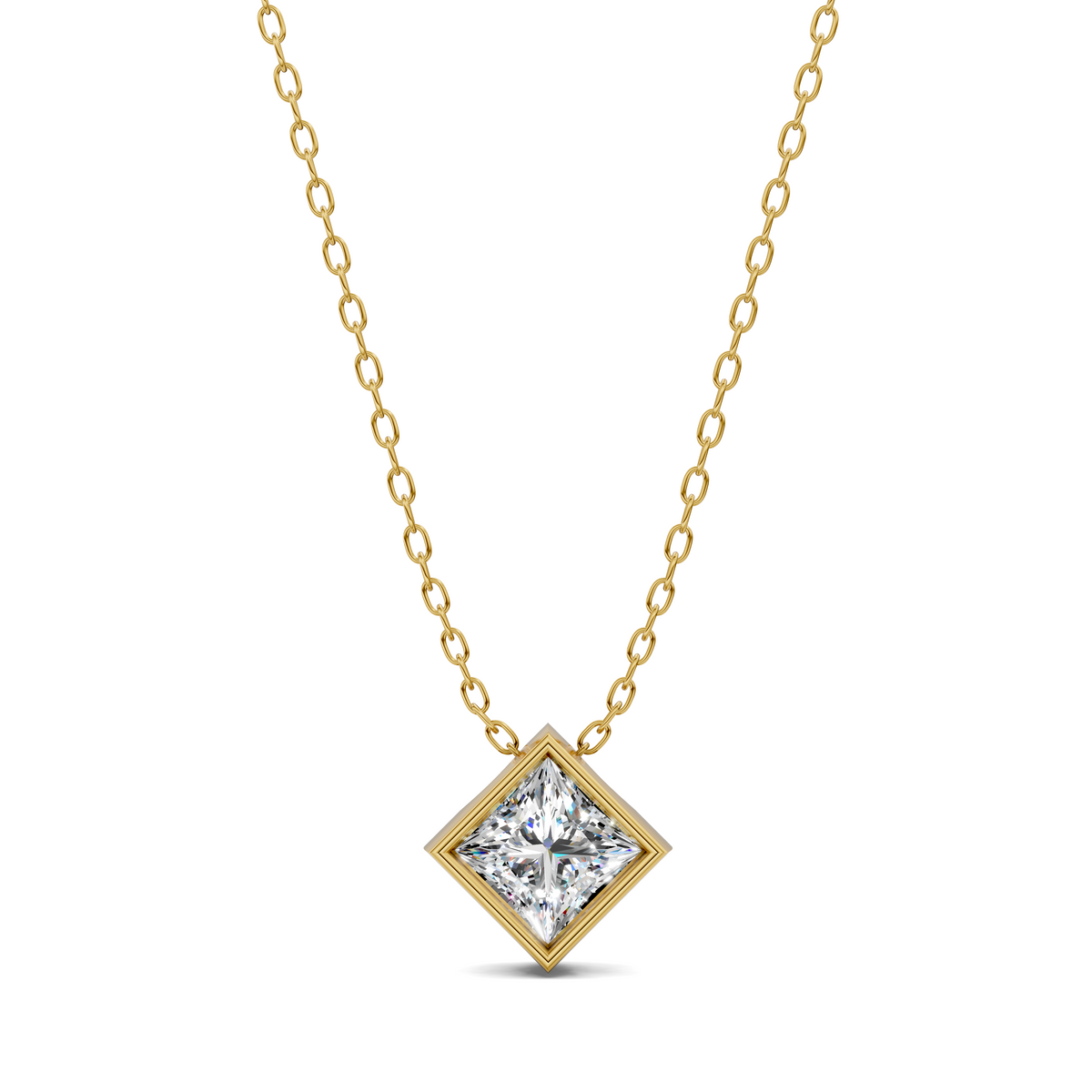 Princess Bezel Pendant
