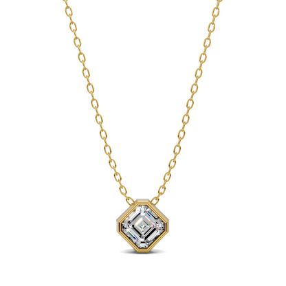 Asscher Bezel Pendant
