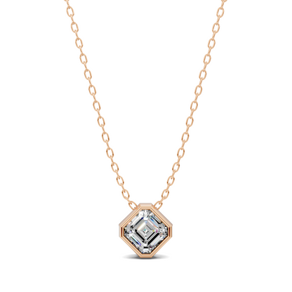 Asscher Bezel Pendant