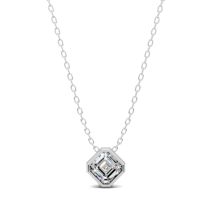 Asscher Bezel Pendant