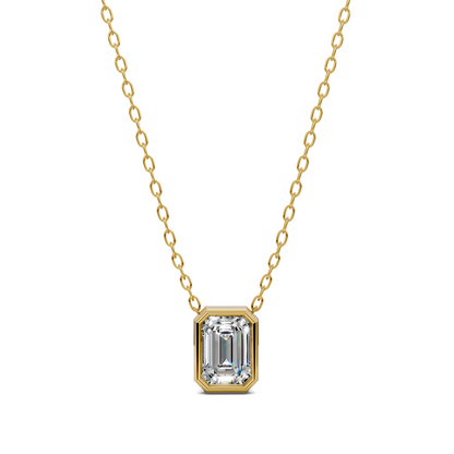 Emerald Bezel Pendant