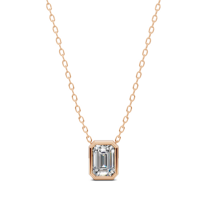 Emerald Bezel Pendant