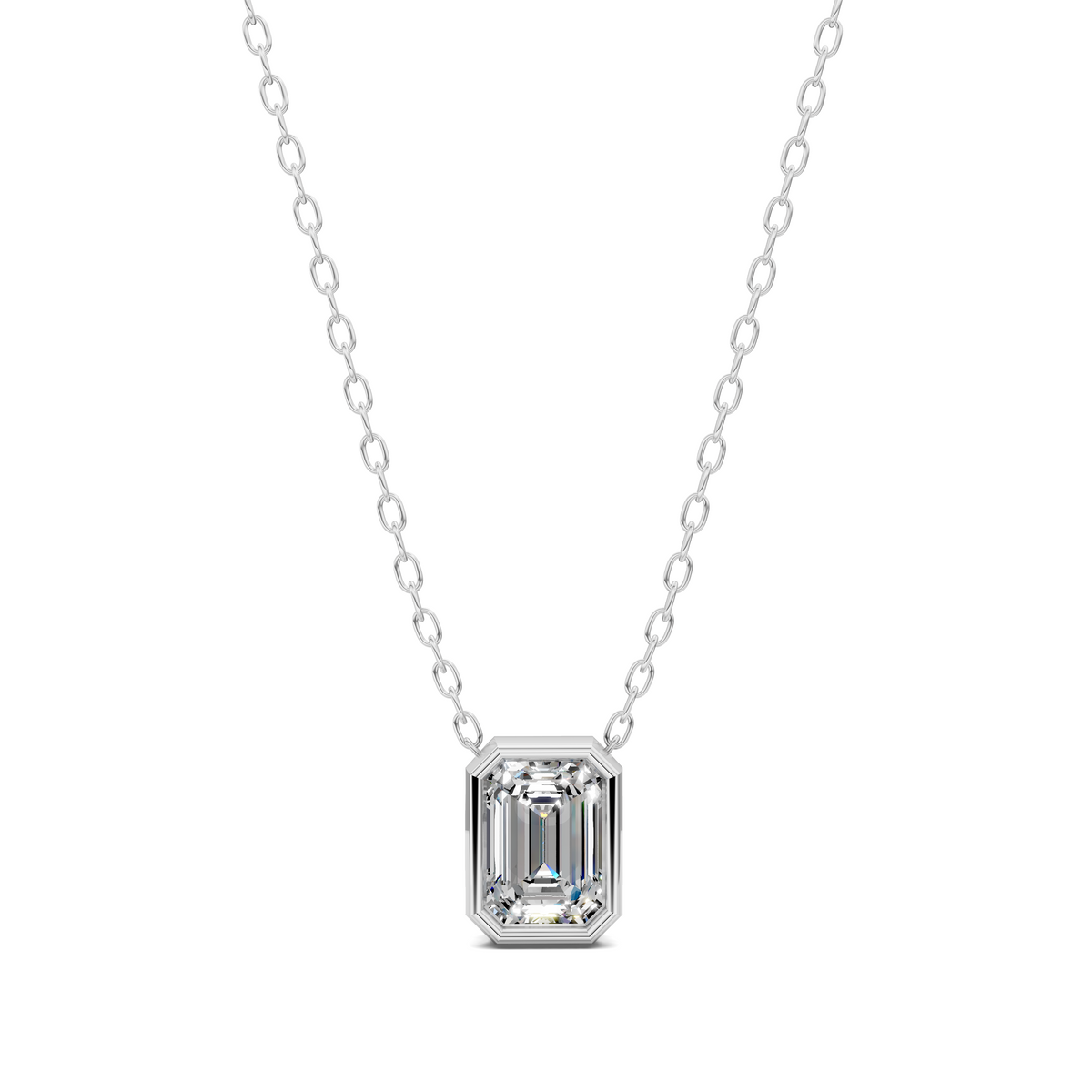 Emerald Bezel Pendant