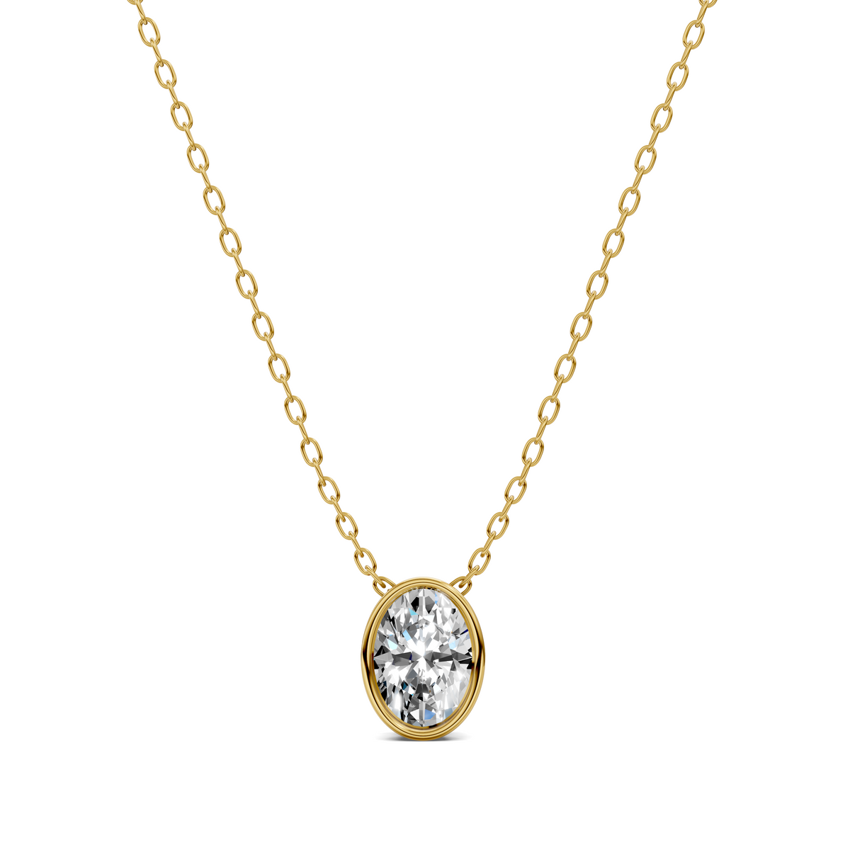 Oval Bezel Pendant