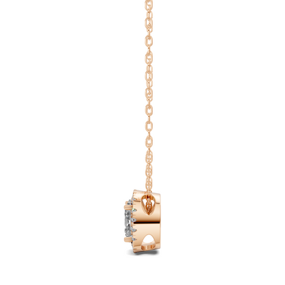 Halo Diamond Cushion Pendant