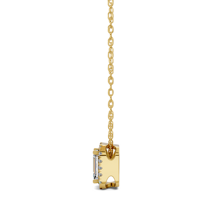 Halo Diamond Emerald Pendant