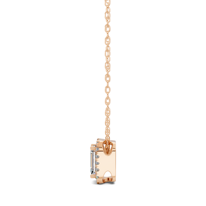 Halo Diamond Emerald Pendant