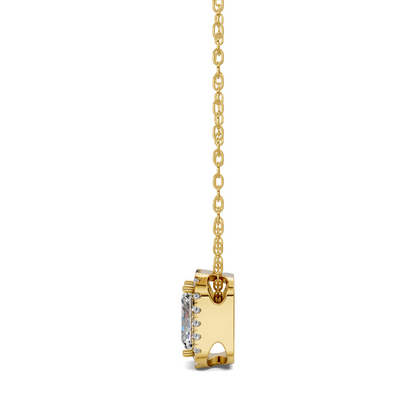 Halo Diamond Radiant Pendant