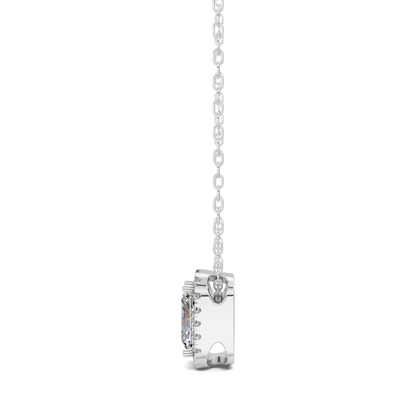 Halo Diamond Radiant Pendant