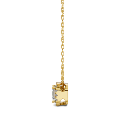 Halo Diamond Asscher Pendant