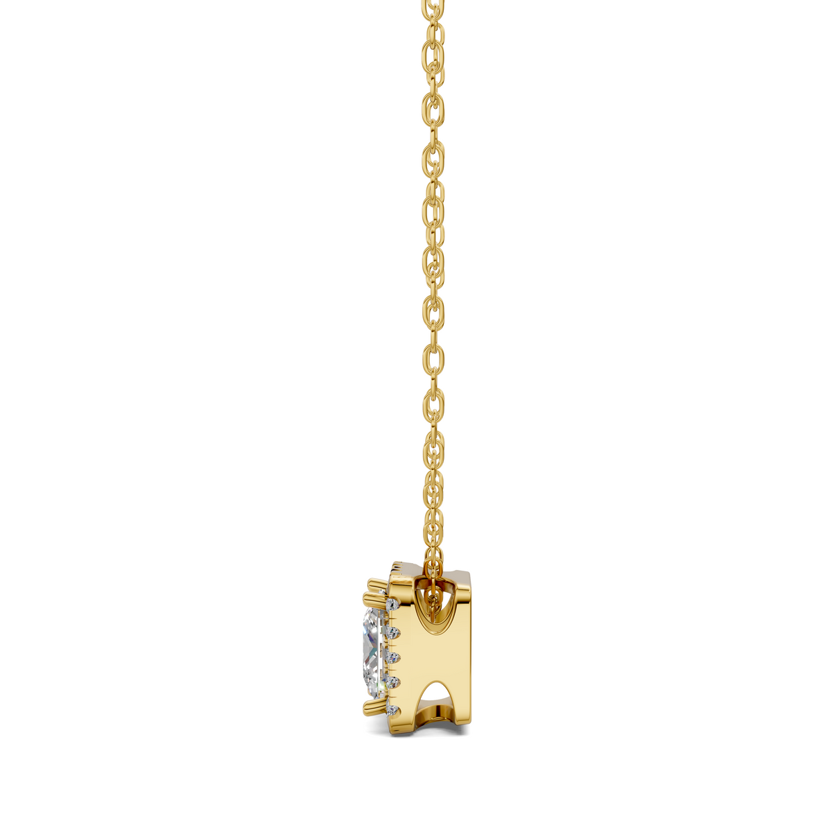 Halo Diamond Princess Pendant