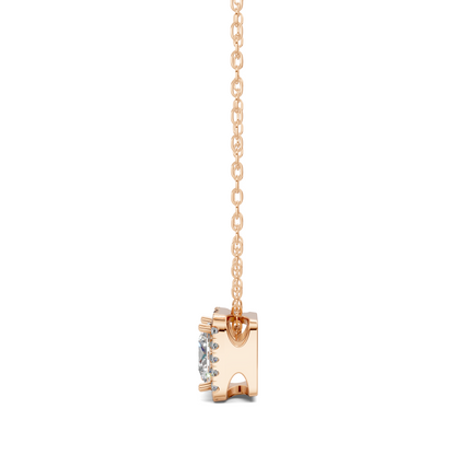 Halo Diamond Princess Pendant
