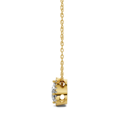 Halo Diamond Pear Pendant