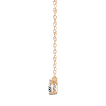 East West Solitaire Radiant Pendant