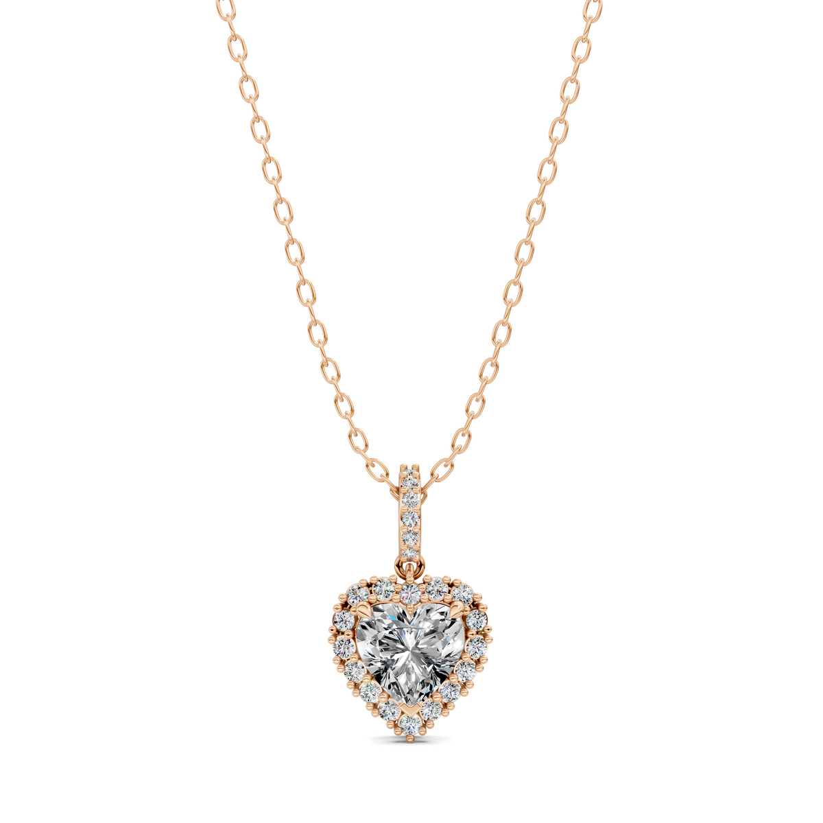 Halo Heart Pendant