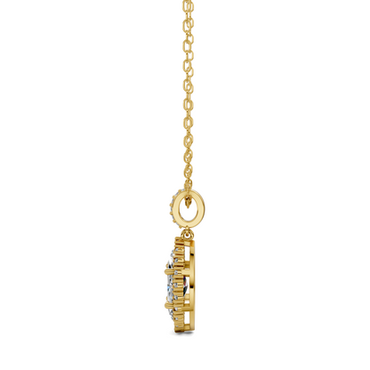 Halo Marquise Pendant