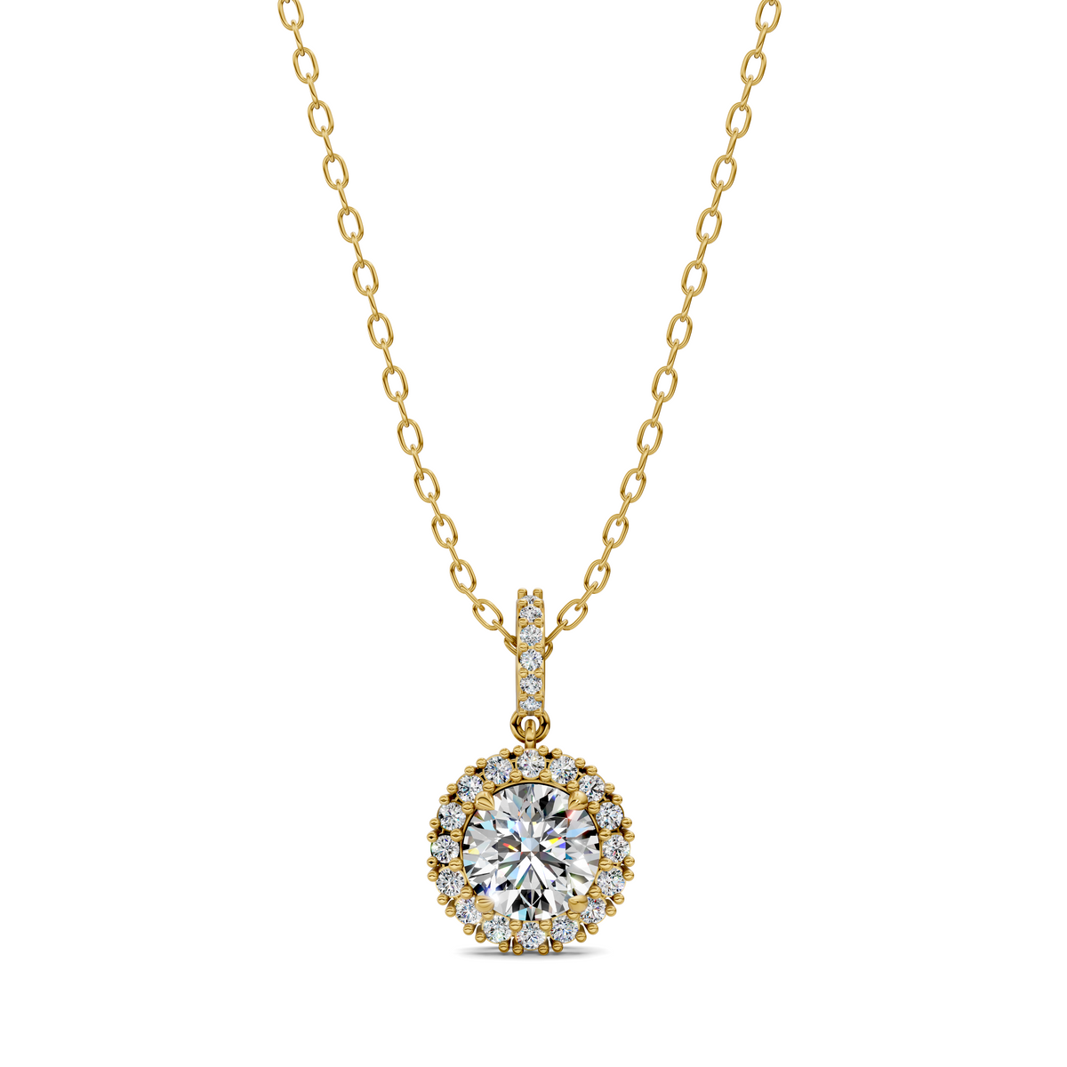 Halo Round Pendant