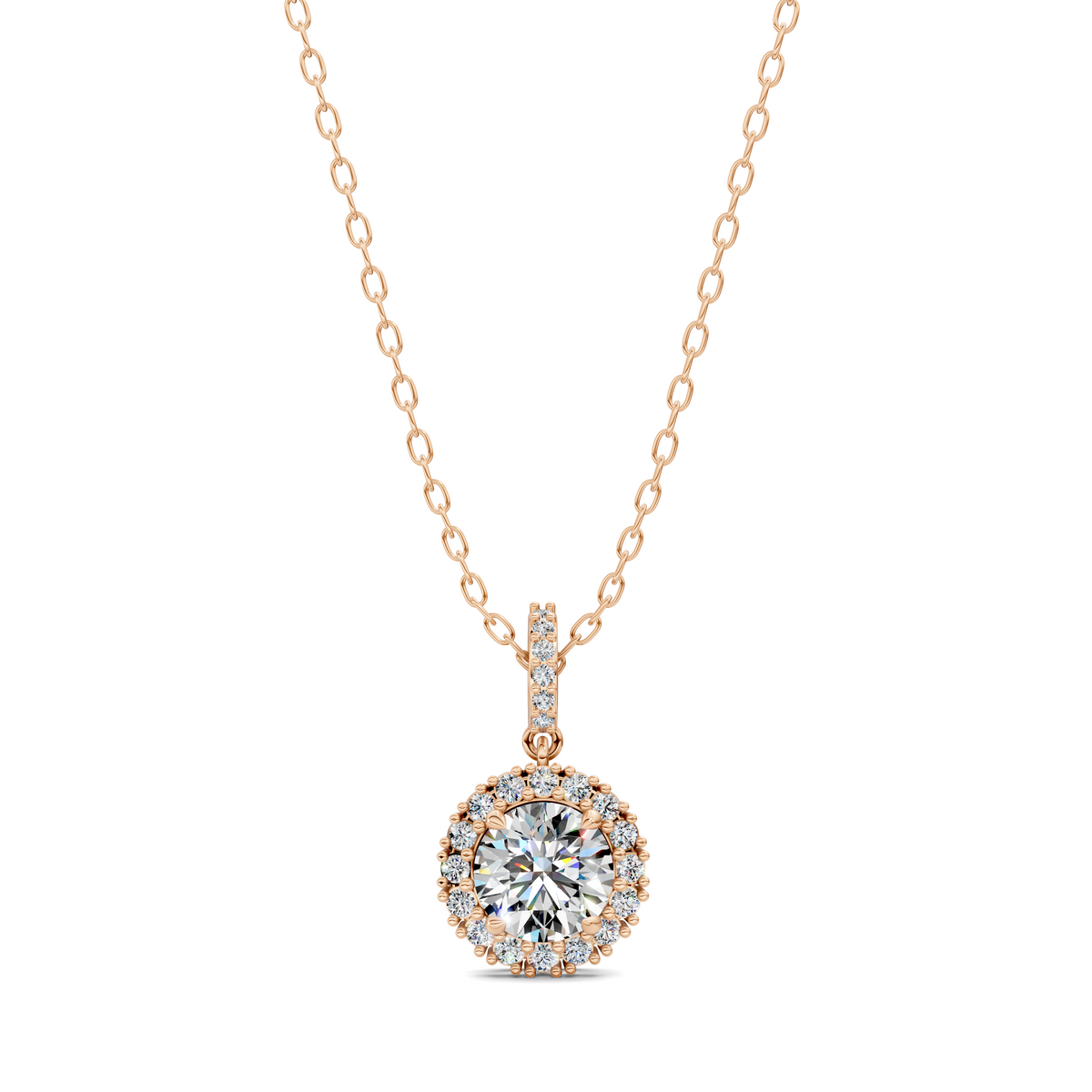 Halo Round Pendant