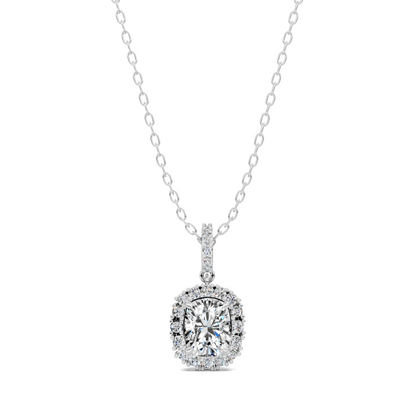 Halo Cushion Pendant
