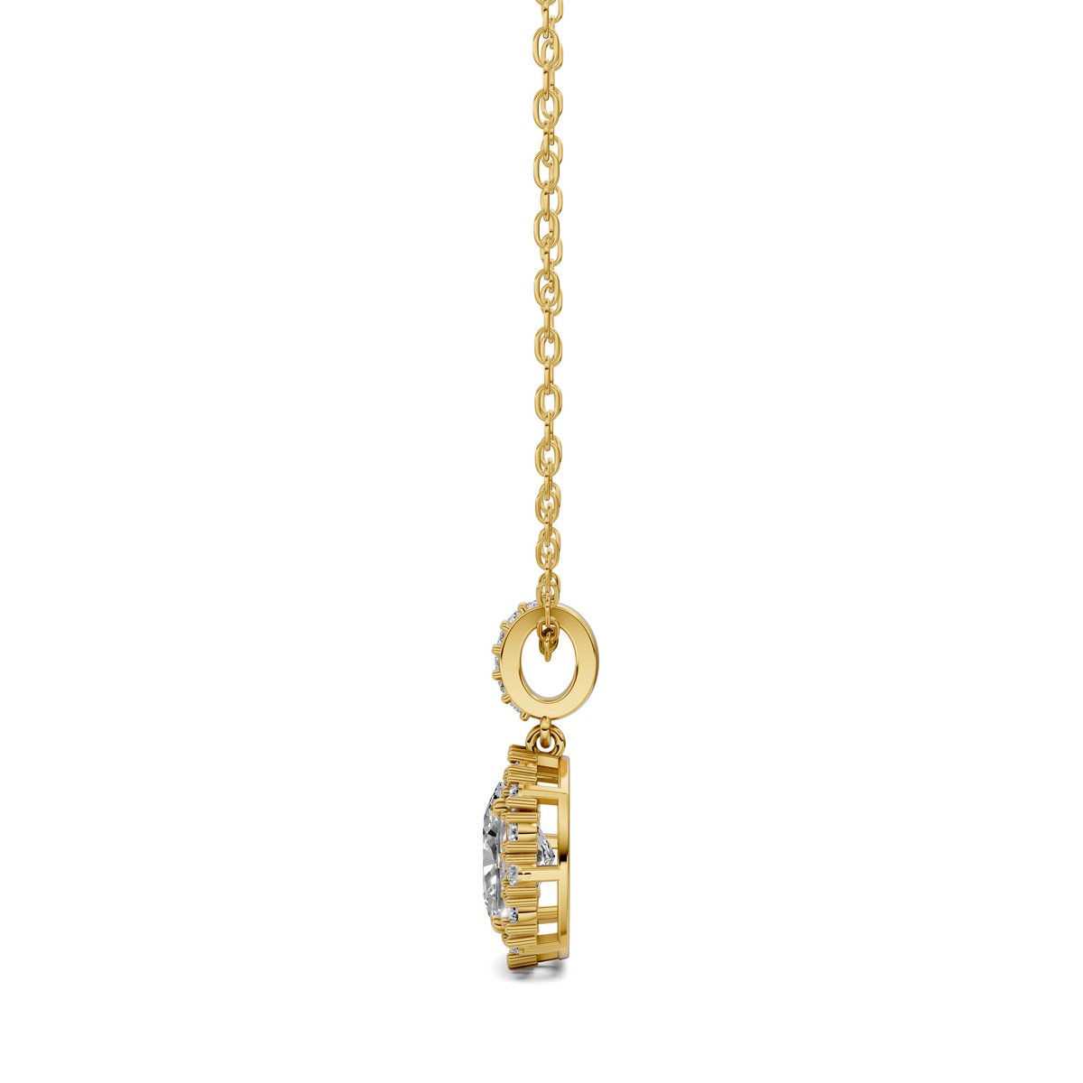 Halo Cushion Pendant