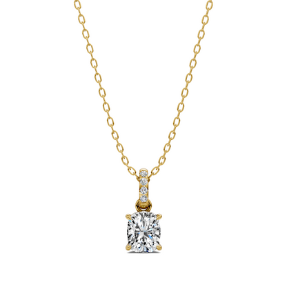 Pave Bail Cushion Pendant