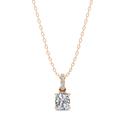 Pave Bail Cushion Pendant