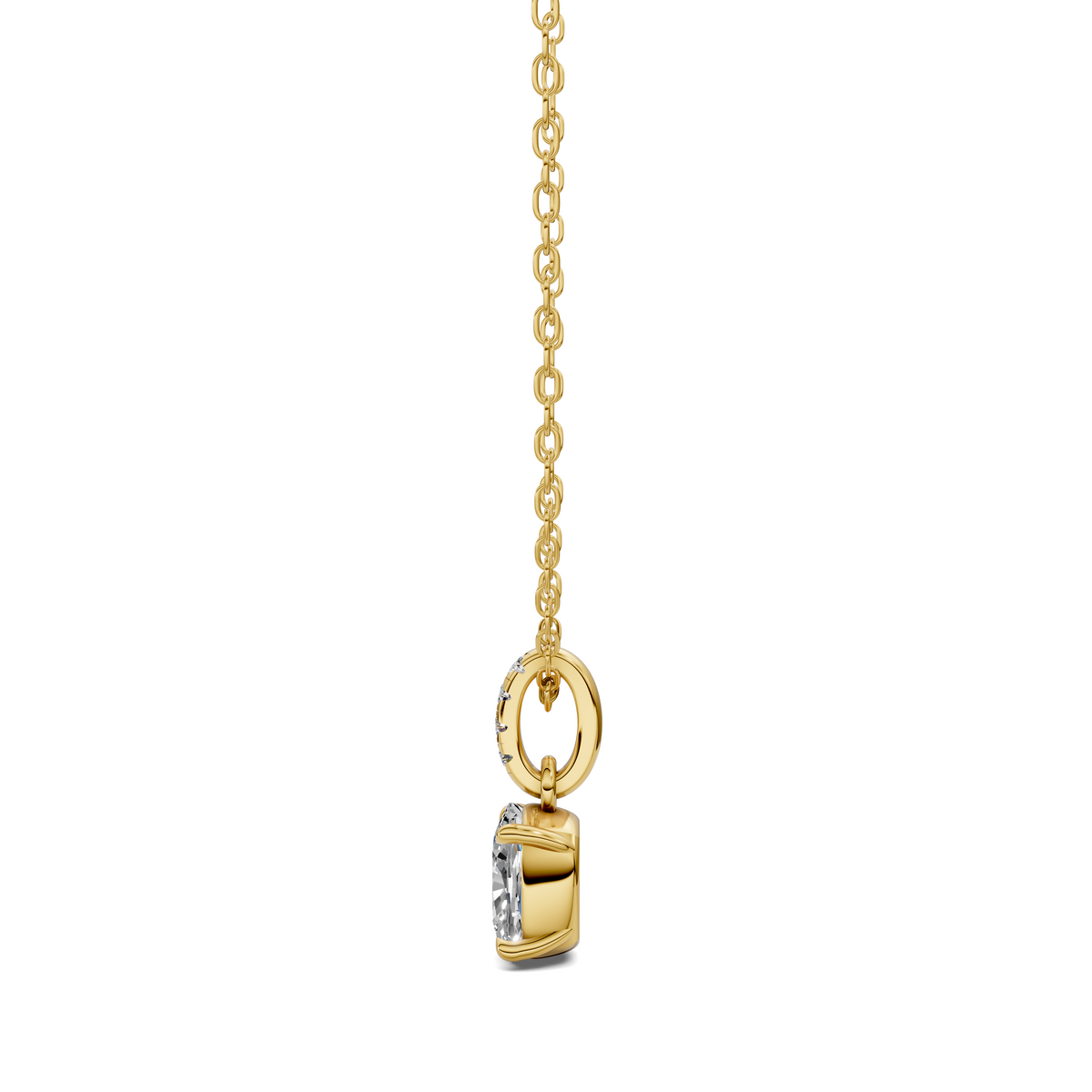 Pave Bail Cushion Pendant