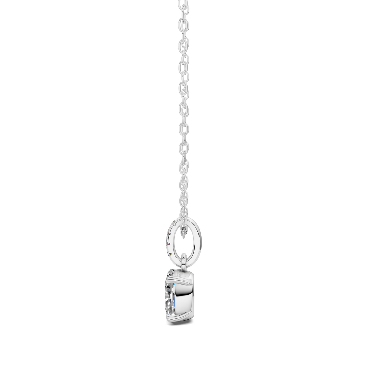 Pave Bail Cushion Pendant