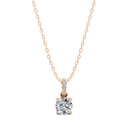 Pave Bail Round Pendant