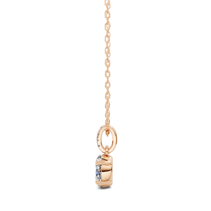 Pave Bail Oval Pendant