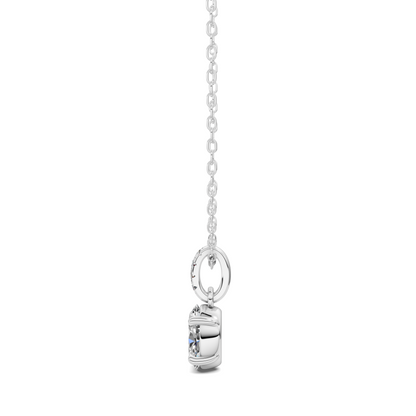 Pave Bail Oval Pendant