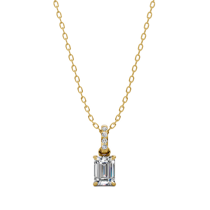 Pave Bail Emerald Pendant