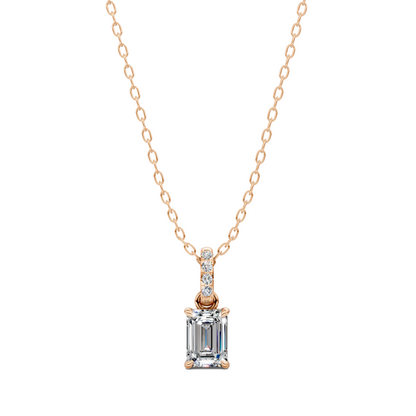 Pave Bail Emerald Pendant