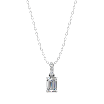 Pave Bail Emerald Pendant