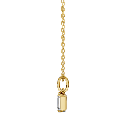 Pave Bail Emerald Pendant