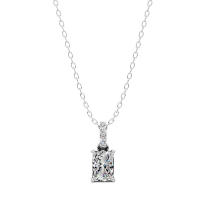 Pave Bail Radiant Pendant