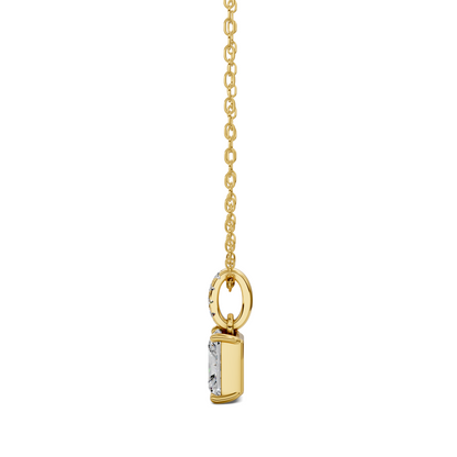 Pave Bail Radiant Pendant
