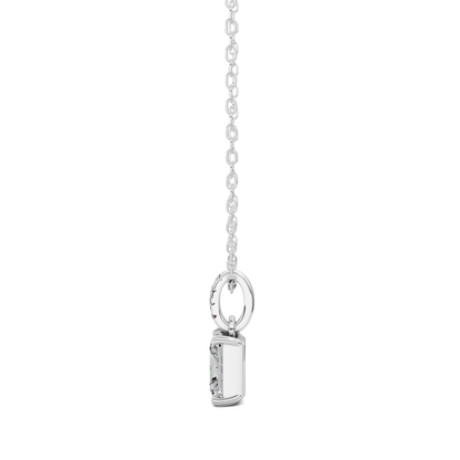 Pave Bail Radiant Pendant