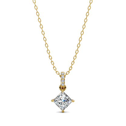Pave Bail Princess Pendant