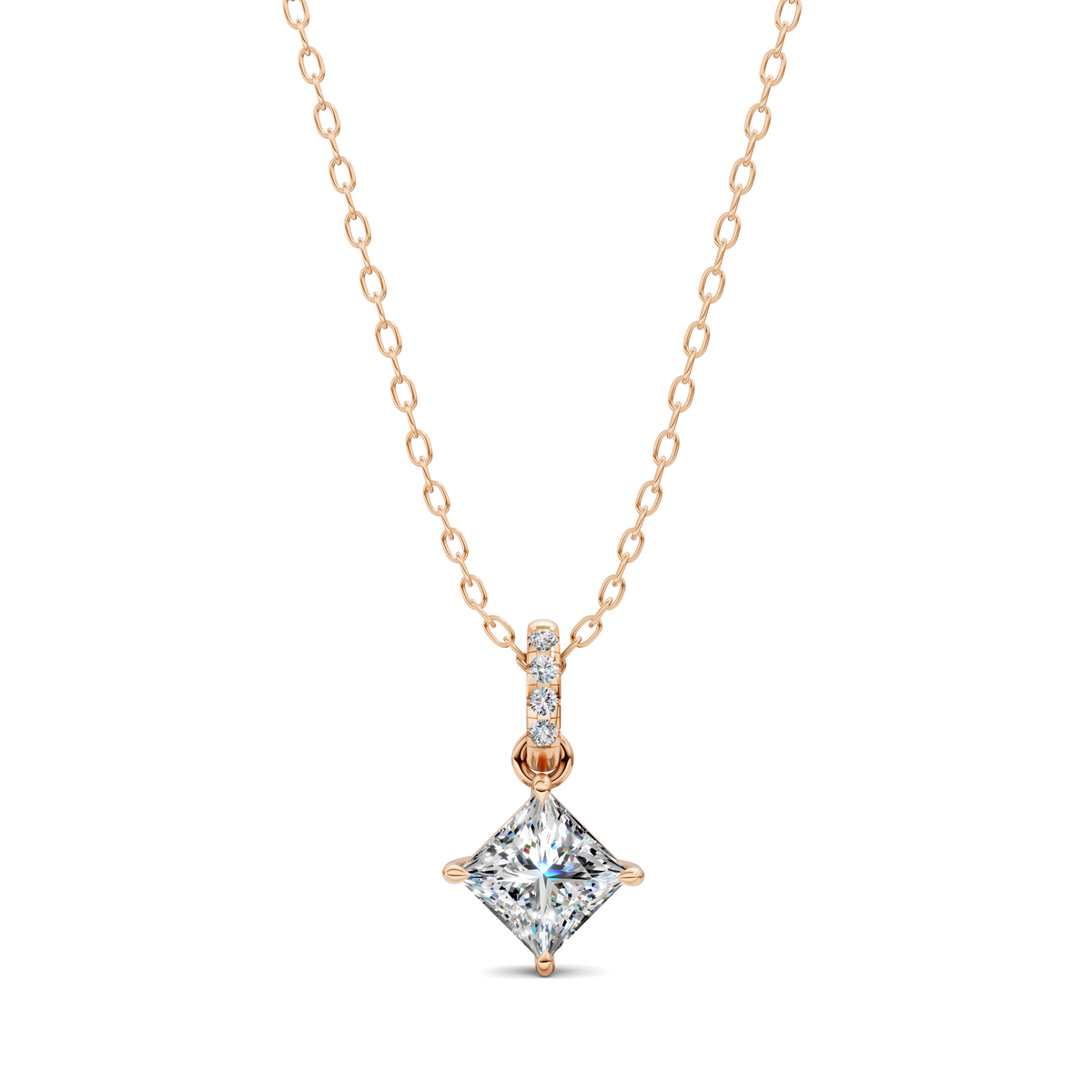 Pave Bail Princess Pendant