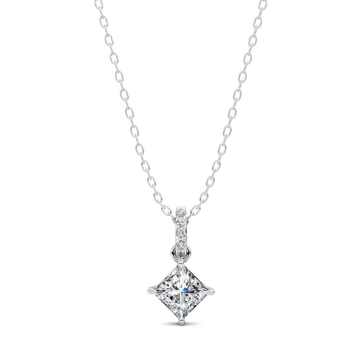 Pave Bail Princess Pendant