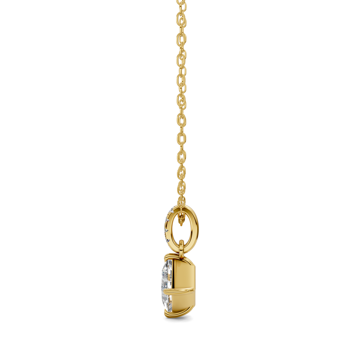 Pave Bail Princess Pendant
