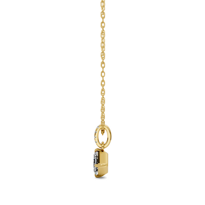 Pave Bail Asscher Pendant