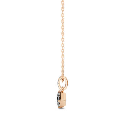 Pave Bail Asscher Pendant